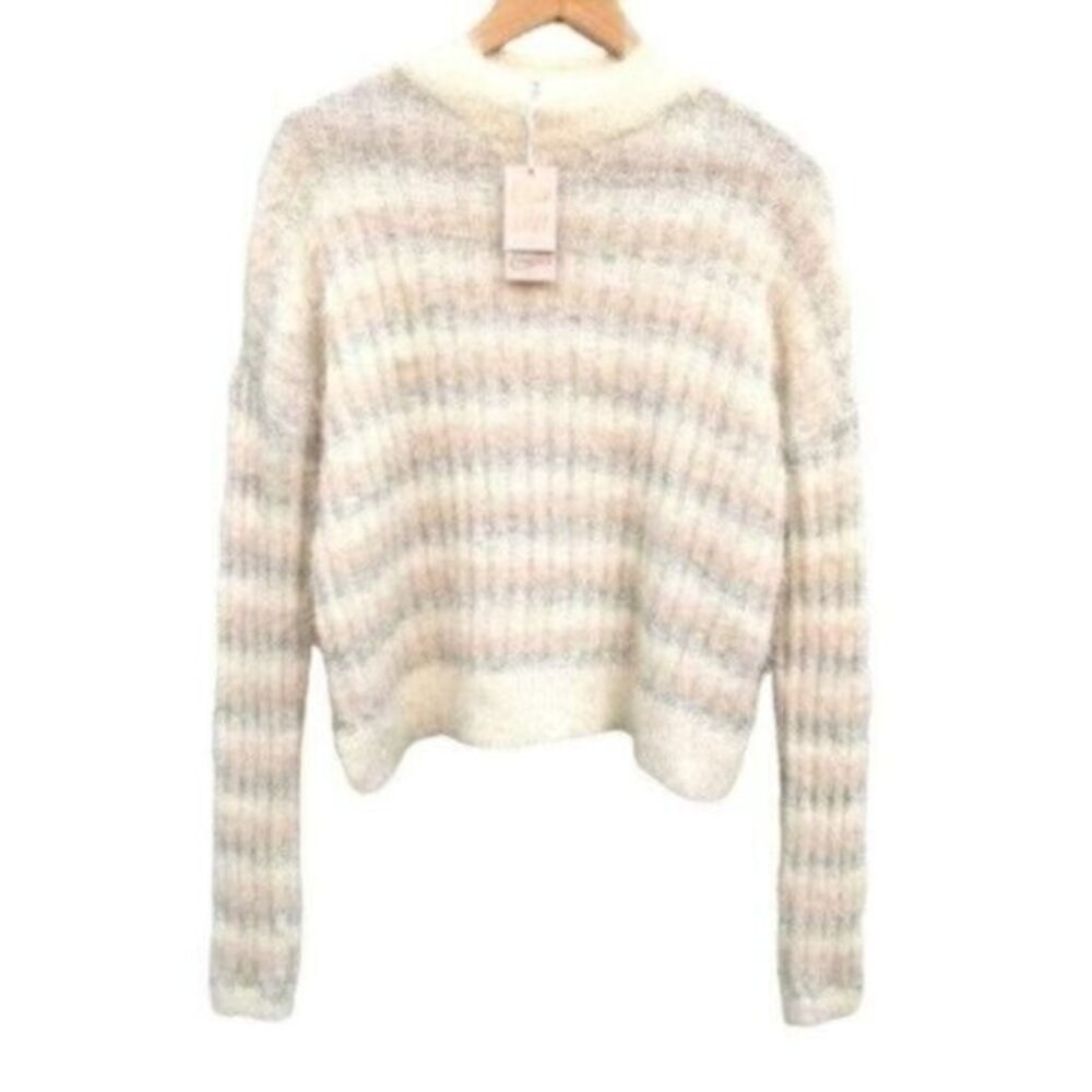 Women's Chunky Eyelash Knit Sweater New